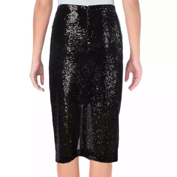 NWT🌟Badgley Mischka Draped Sequin Pencil Skirt - Picture 3 of 3